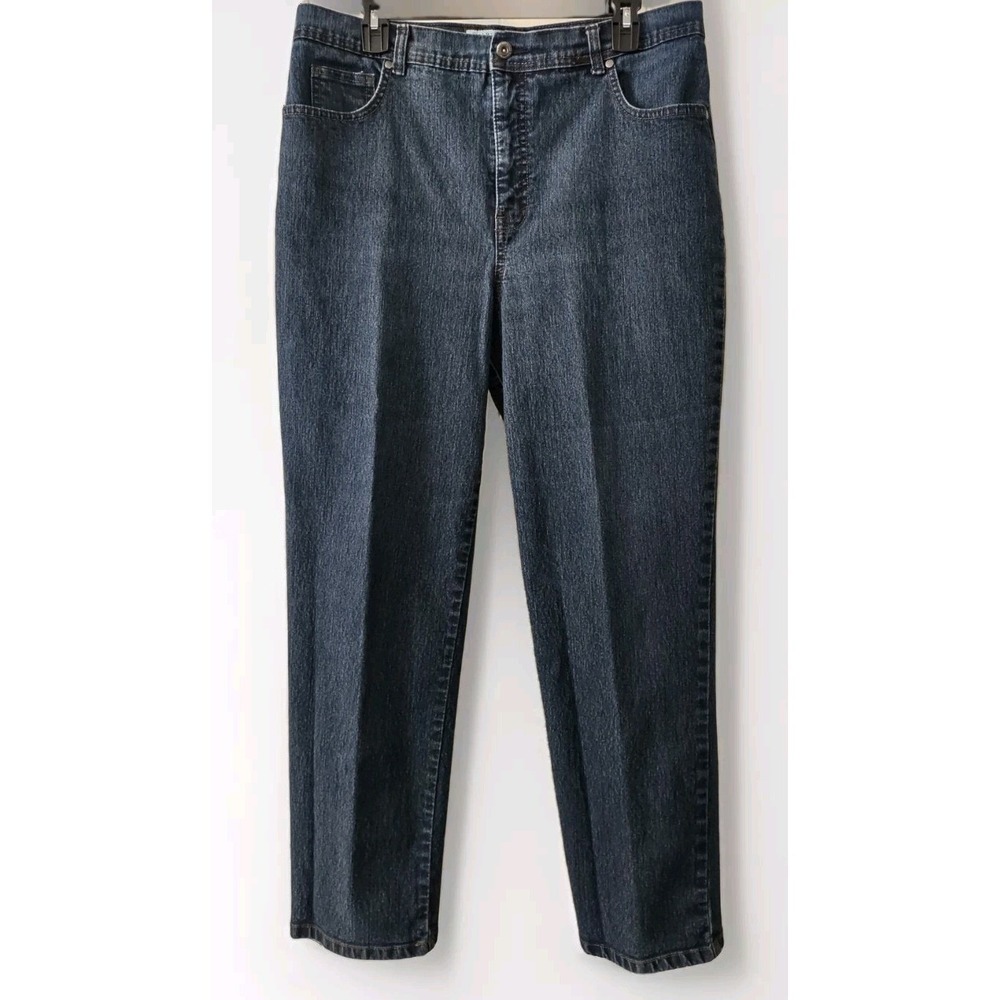 Charter Club Jeans 16 Womens Norm Core Dark Wash Straight Leg‎ Denim Pants Blue - Picture 9 of 9